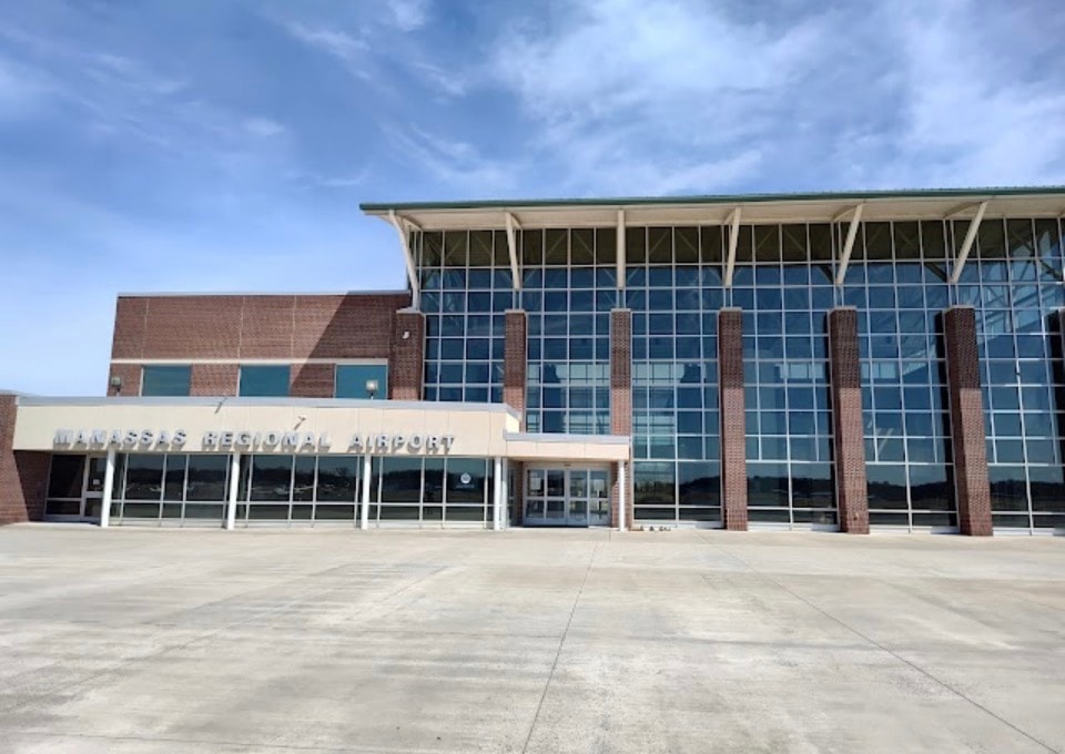 Manassas Regional Airport terminal exterior
